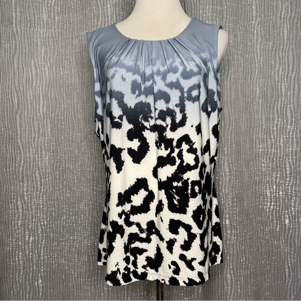 Calvin Klein ombre’ animal print sleeveless top